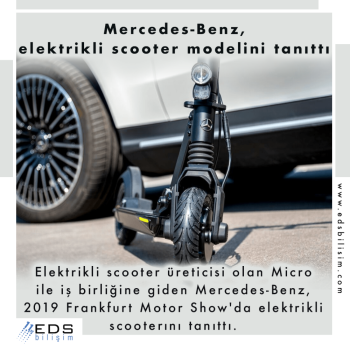 Mercedes-Benz, elektrikli scooter modelini tanıttı